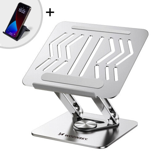 Wozinsky WRS-CPY84SS Stander til laptop og tablet Sølv 43,9 cm (17.3")