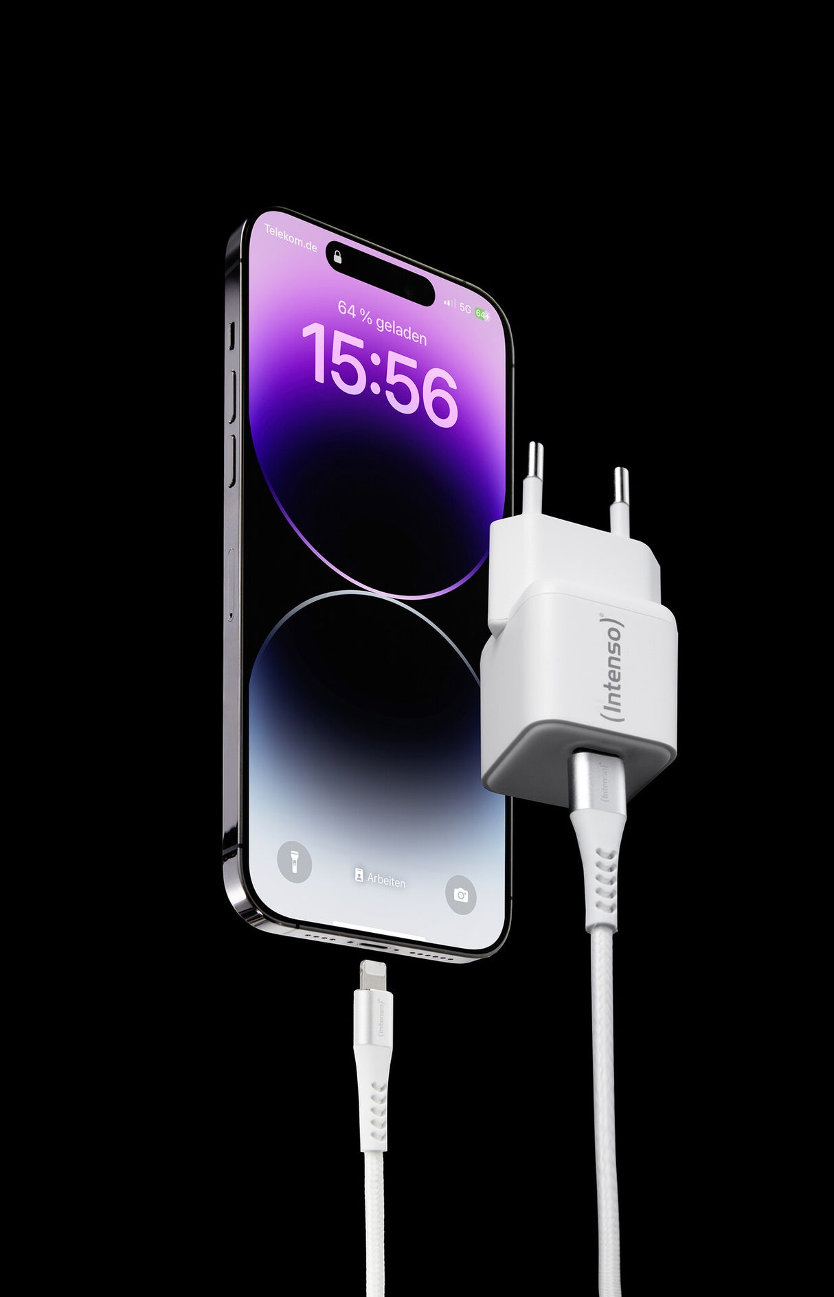 Intenso 7803052 oplader til mobil enhed Universel Hvid Vekselstrøm Hurtig opladning Indendørs