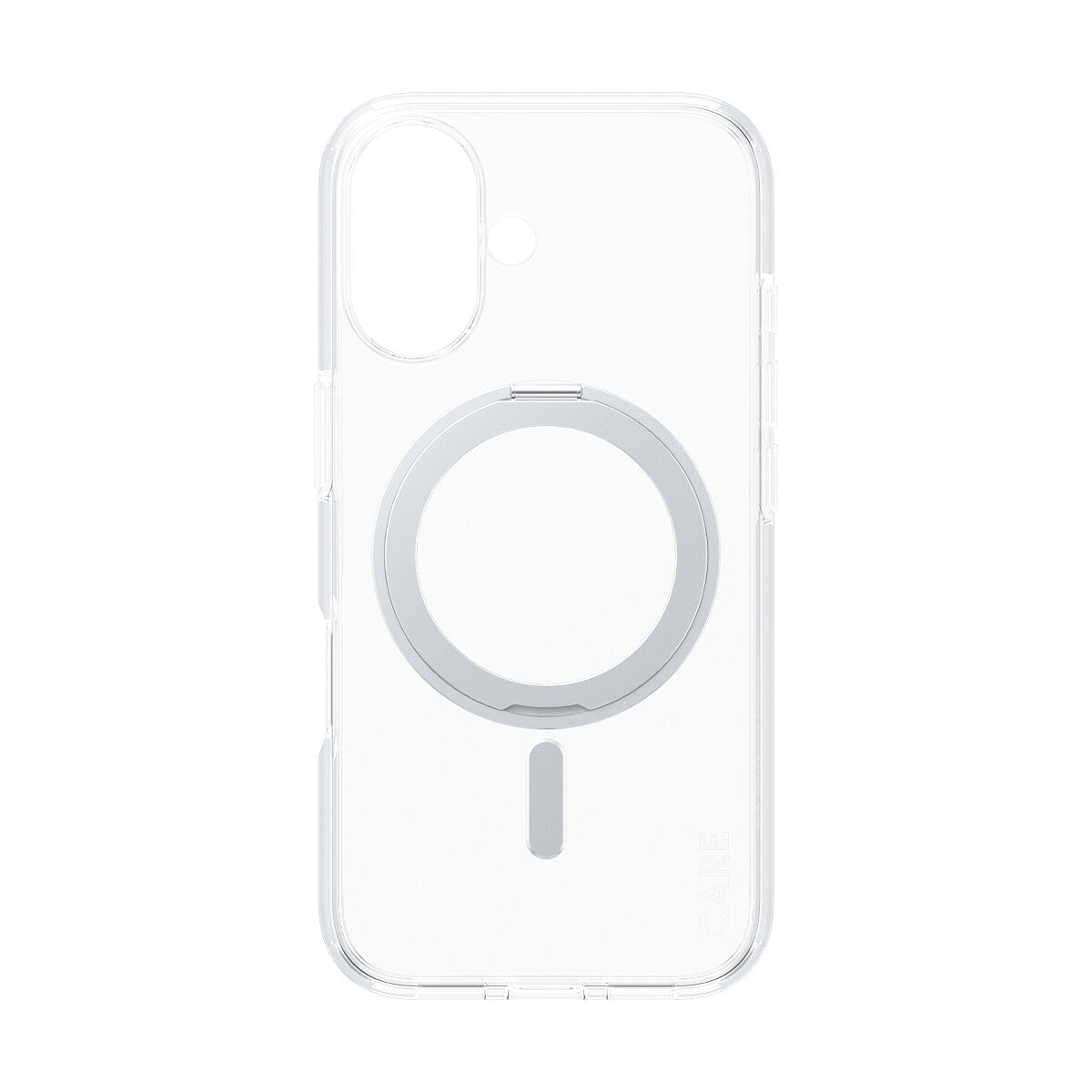 PanzerGlass CARE™ by ® Case Transparent m. Sølv Kickstand & MagSafe iPhone 16