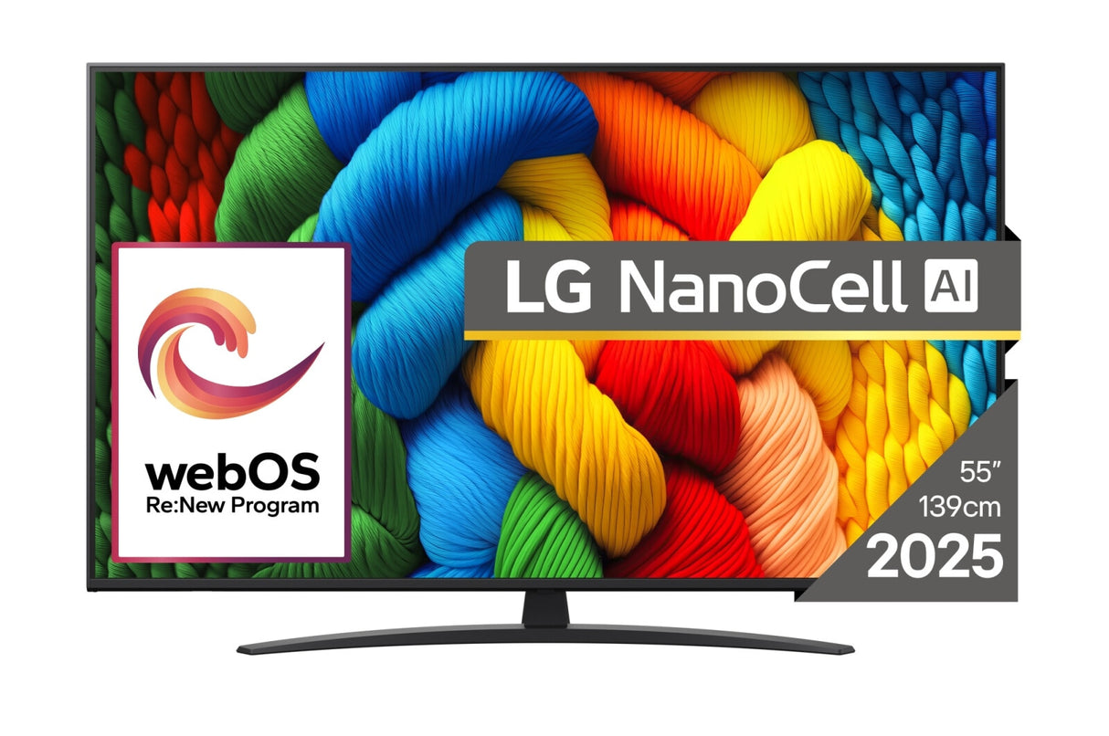 LG NanoCell AI 55NANO81A3A TV 139,7 cm (55") 4K Ultra HD Smart TV Wi-Fi Sort