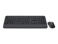Logitech Signature MK650 Combo for Business Sæt med mus og tastatur Pressestempel Trådløs UK