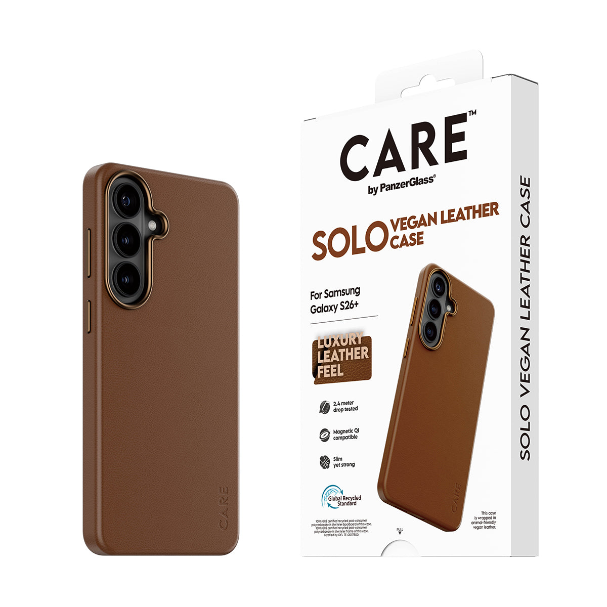 CARE by PanzerGlass Solo Case Brown Samsung Galaxy S26+