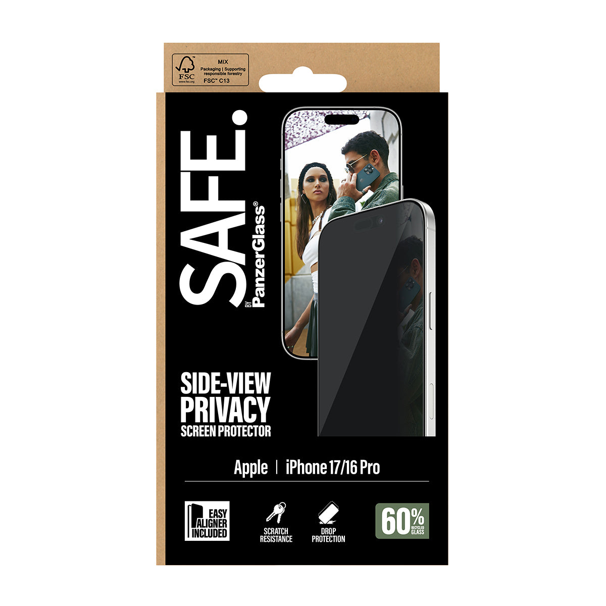 SAFE. by PanzerGlass® Privacy Screen Protector iPhone 17