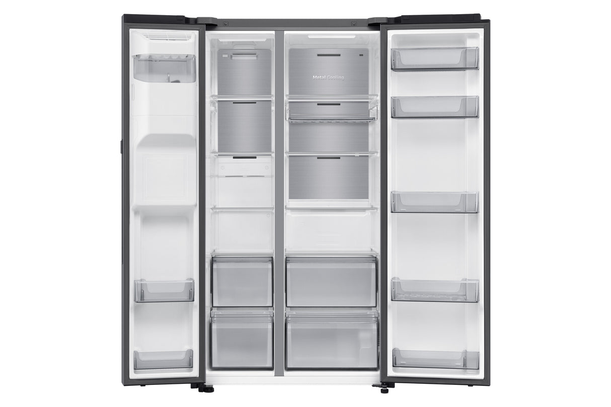 Samsung RS80F64KET side-by-side køle-fryseskab Fritstående 640 L Rustfrit stål