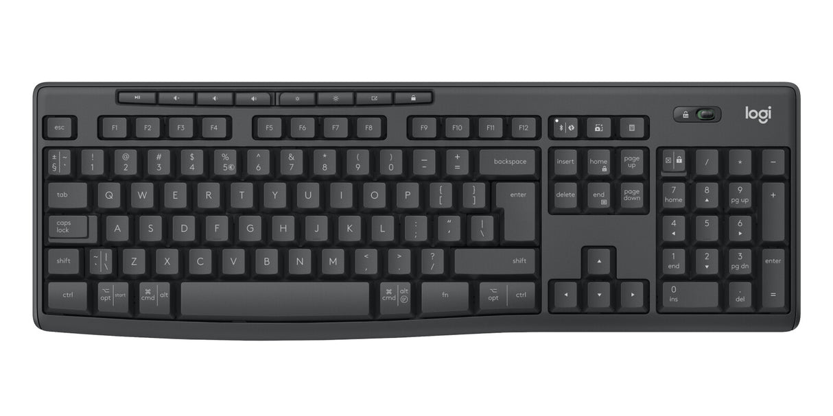 Logitech 920-012077 tastatur Mus inkluderet Kontor Bluetooth QWERTY US International Grafit