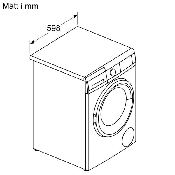 Siemens iQ300 WN34A1L0DN vaskemaskine - tørretumbler Fritstående Front-læsning Hvid
