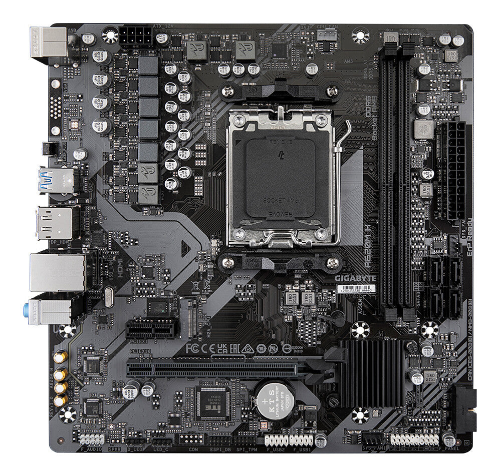 GIGABYTE A620M H bundkort AMD A620 Sokkel AM5 micro ATX