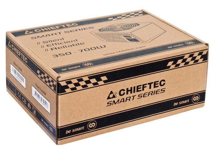 Chieftec Smart GPS-500A8 enhed til strømforsyning 500 W 20+4 pin ATX ATX Sort