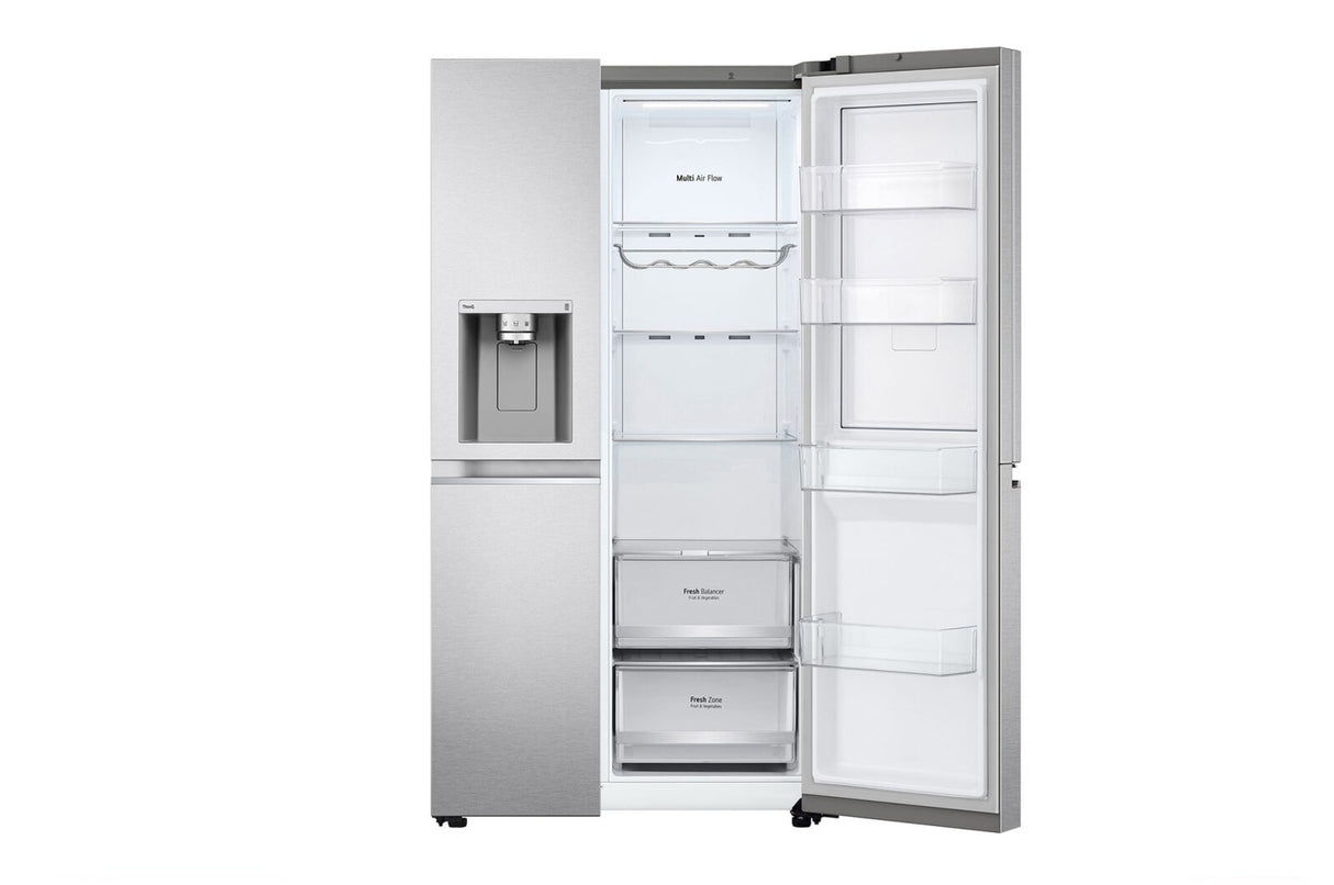LG GSJV70MBLE side-by-side køle-fryseskab Fritstående 635 L Rustfrit stål