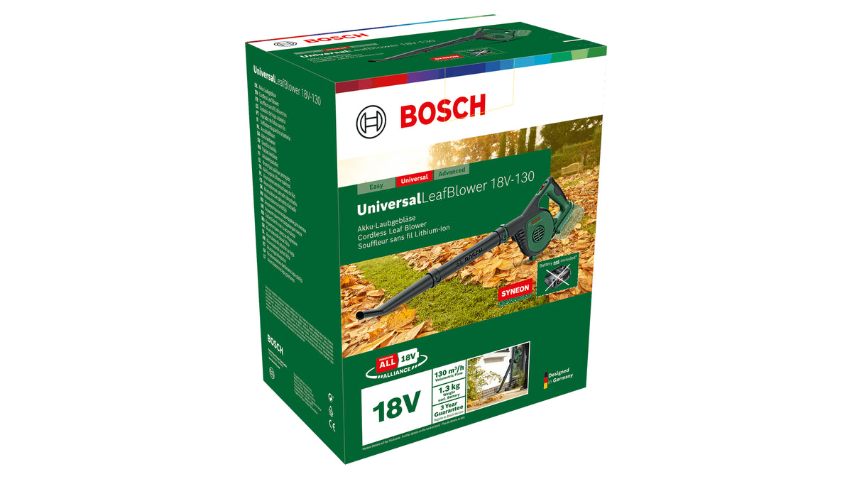 Bosch UniversalLeafBlower 18V-130 Løvblæser Elektrisk