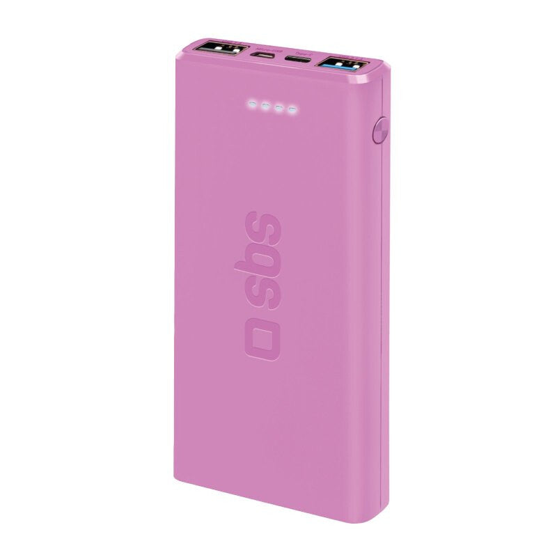 SBS TTBB10000FASTP powerbank Lithium polymer (LiPo) 10000 mAh Lyserød