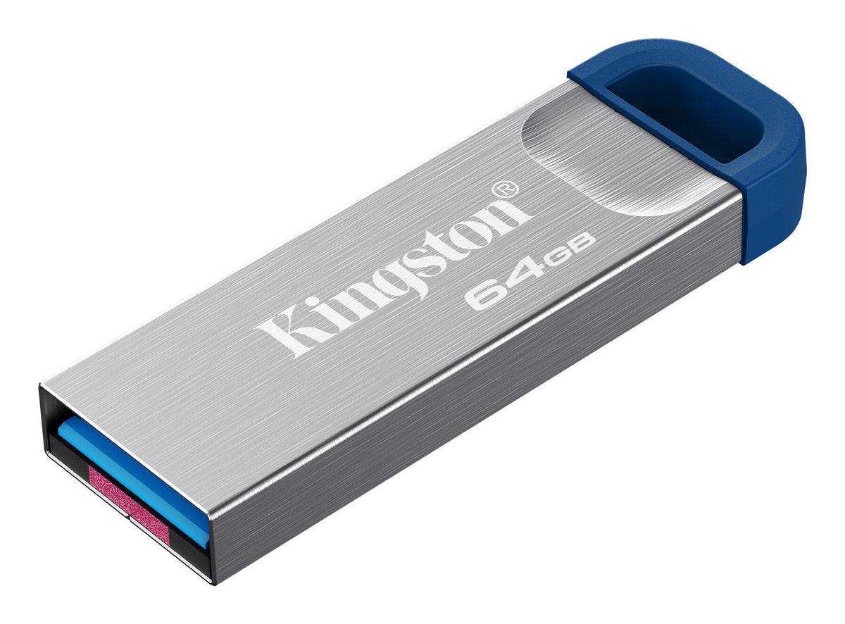 Kingston Technology DataTraveler Kyson USB-nøgle 64 GB USB Type-A 3.2 Gen 1 (3.1 Gen 1) Rustfrit stål