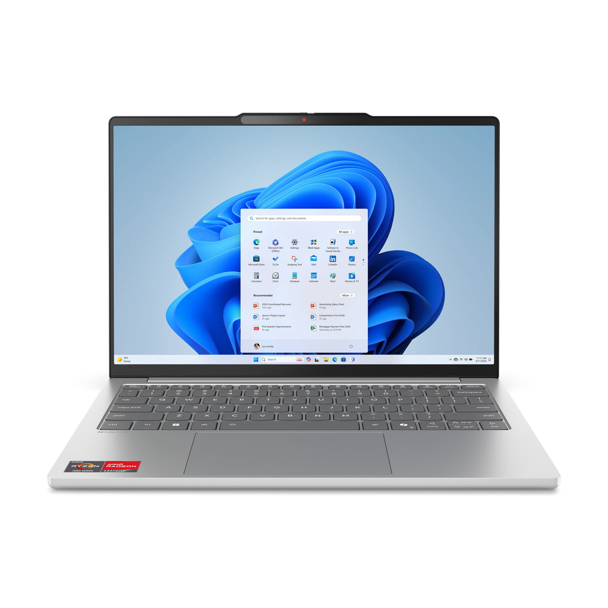 Lenovo IdeaPad Slim 5 13ARP10 AMD Ryzen™ 5 7535HS Laptop 33,8 cm (13.3") WUXGA 16 GB LPDDR5x-SDRAM 512 GB SSD Wi-Fi 6E (802.11ax) Windows 11 Home Engelsk Grå