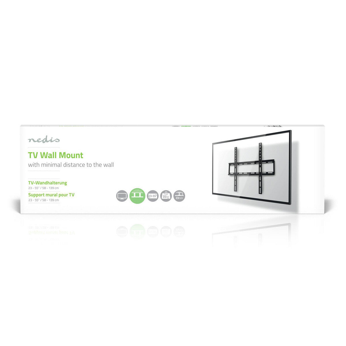 Nedis TVWM1031BK tv-beslag 139,7 cm (55") Sort