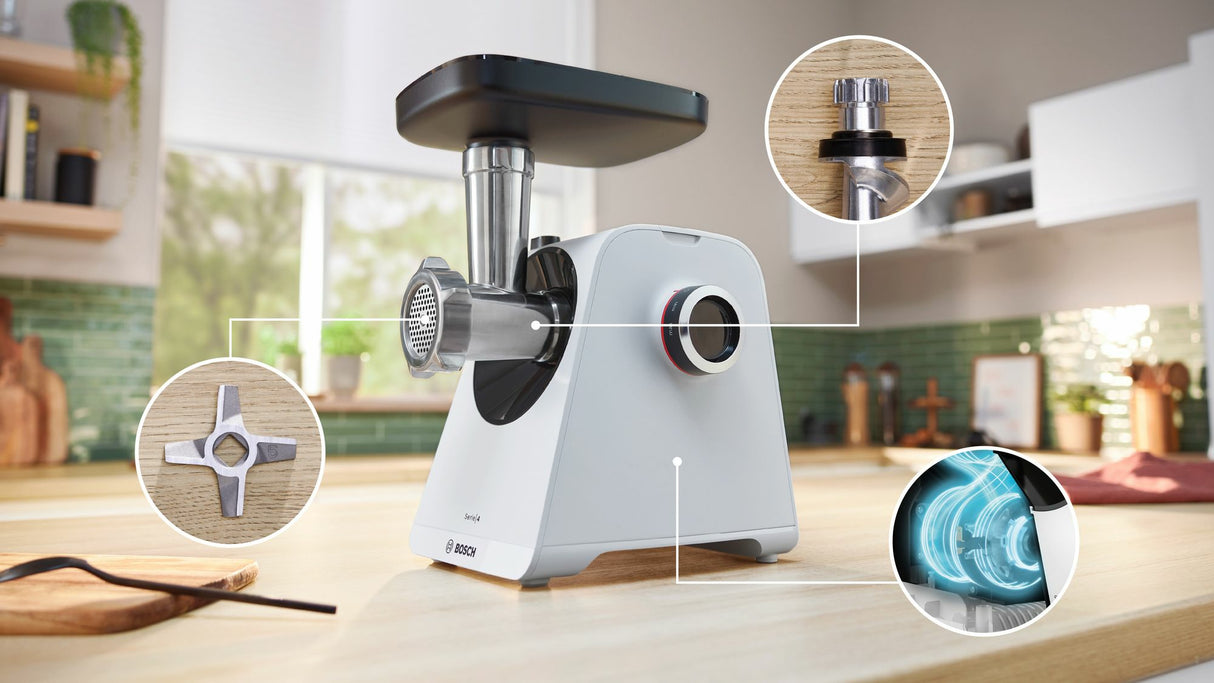 Bosch Serie 4 MFWS420W kødhakker 1300 W Hvid