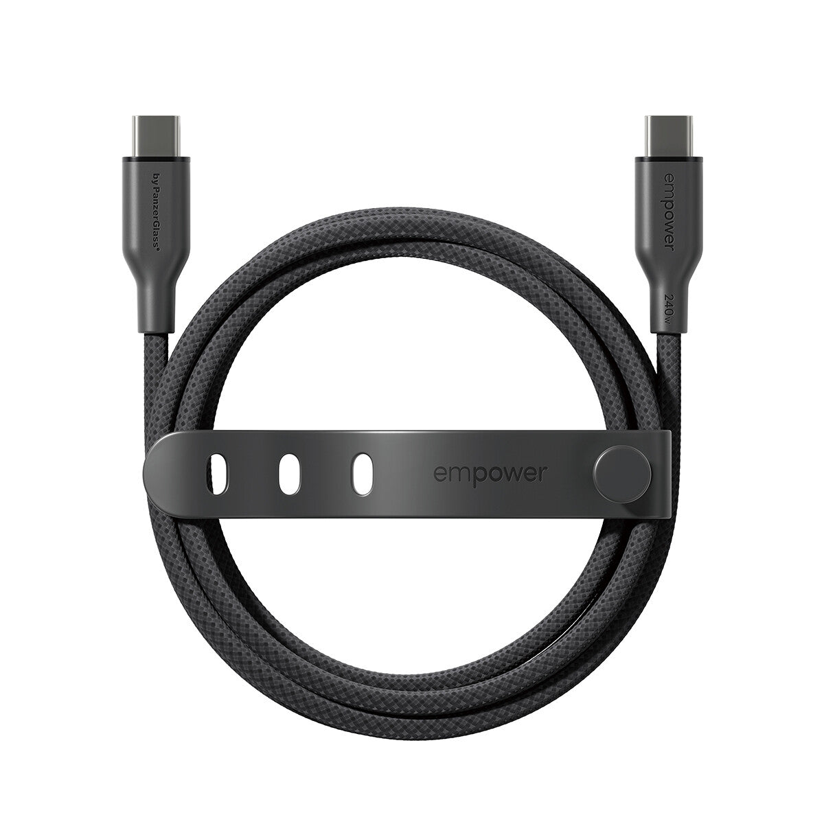PanzerGlass empower™ by ® Racing 240W USB-C to USB-C Kabel | USB 2.0 | 1.2M | Space Black