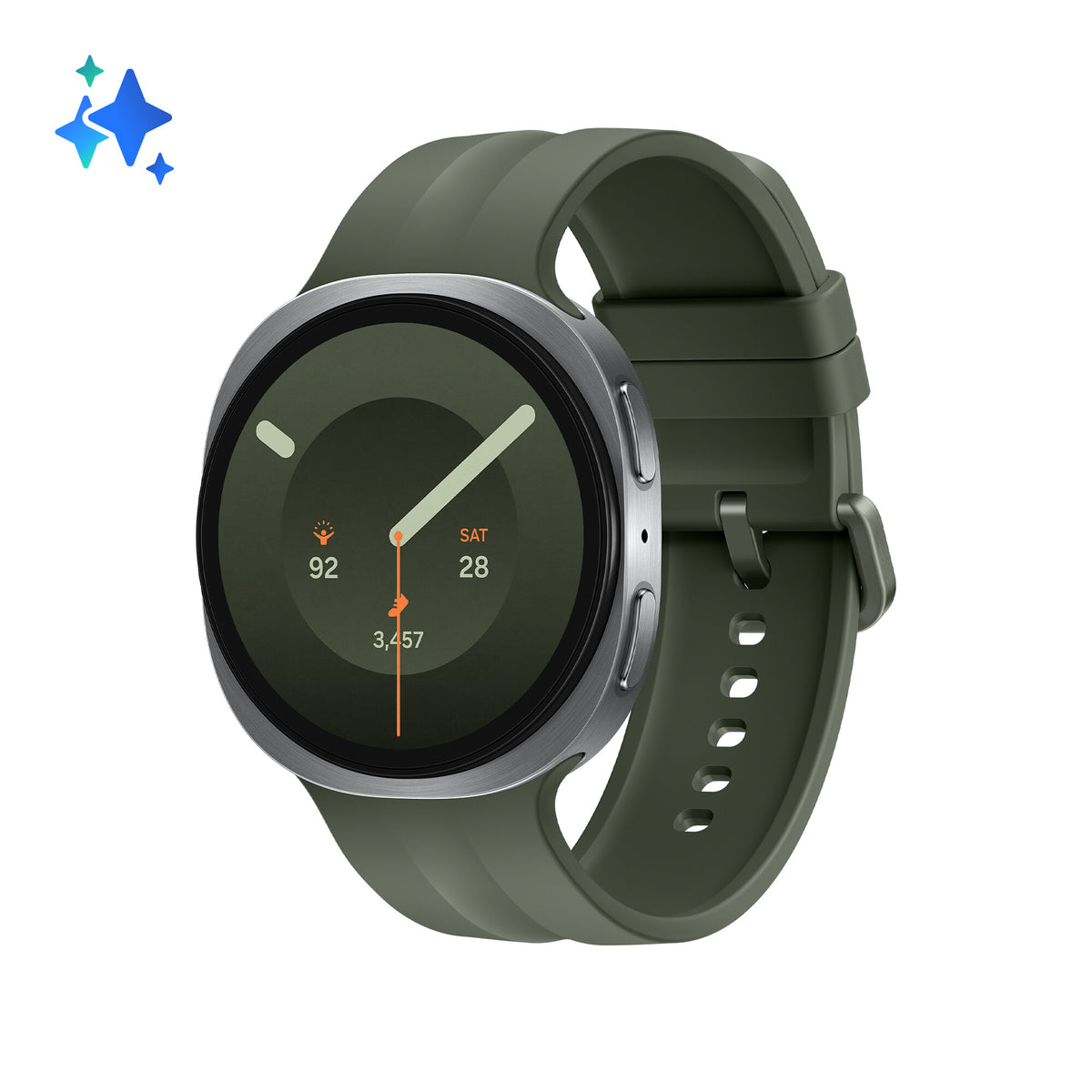Samsung Galaxy Watch 9 L355 44mm, LTE, NFC, BT 6.0, Sølv EU SM-L355