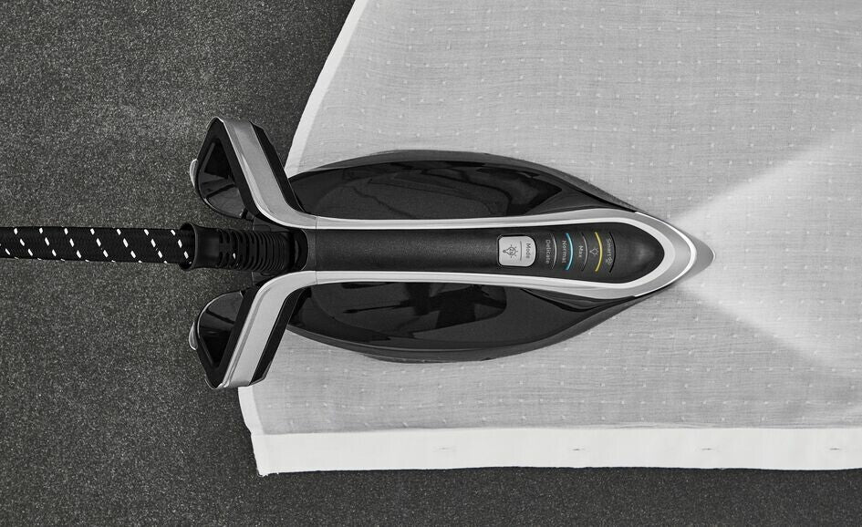 Tefal Pro Express Vision GV9821 3000 W 1,2 L Durilium AirGlide Autoclean soleplate Sort, Sølv
