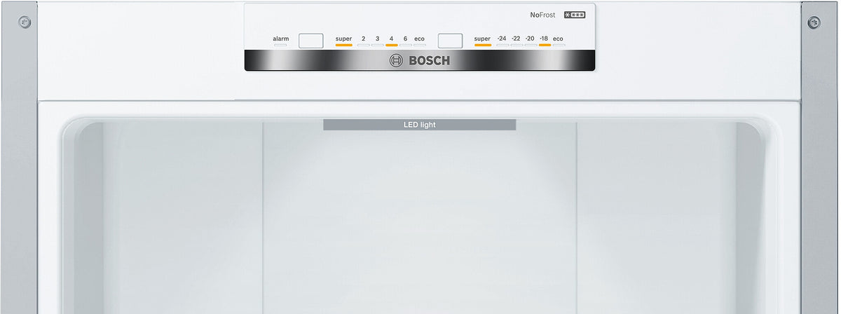 Bosch Serie 4 KGN39VLEB køle-/fryseskab Fritstående 368 L Rustfrit stål