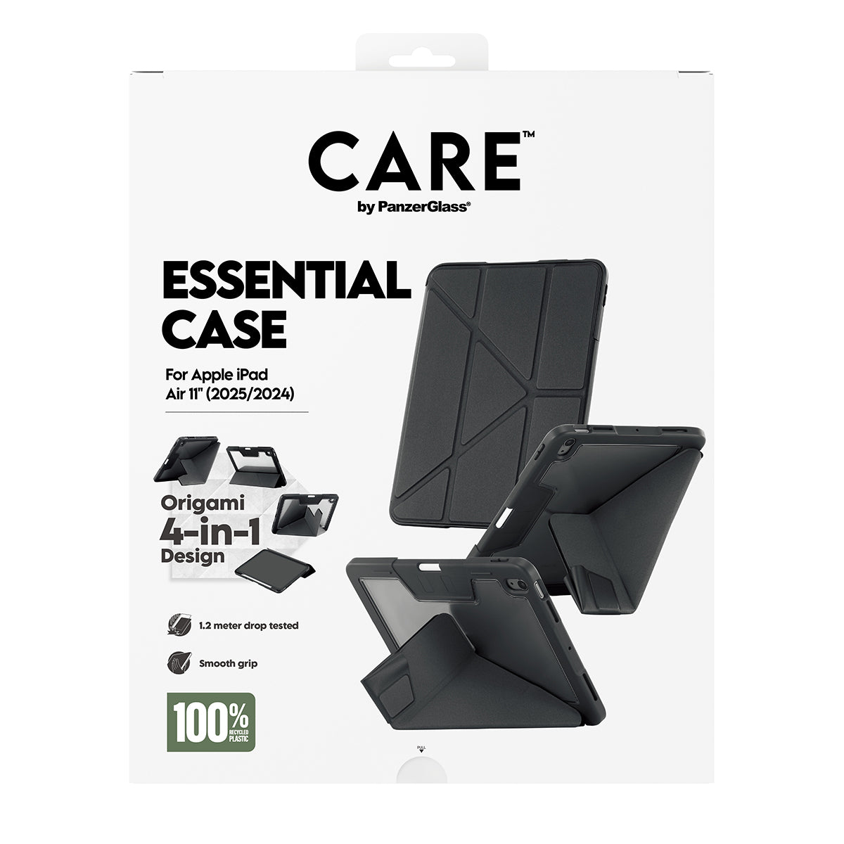 CARE by PanzerGlass Essential Case Black iPad Air 11" (2024-2026)