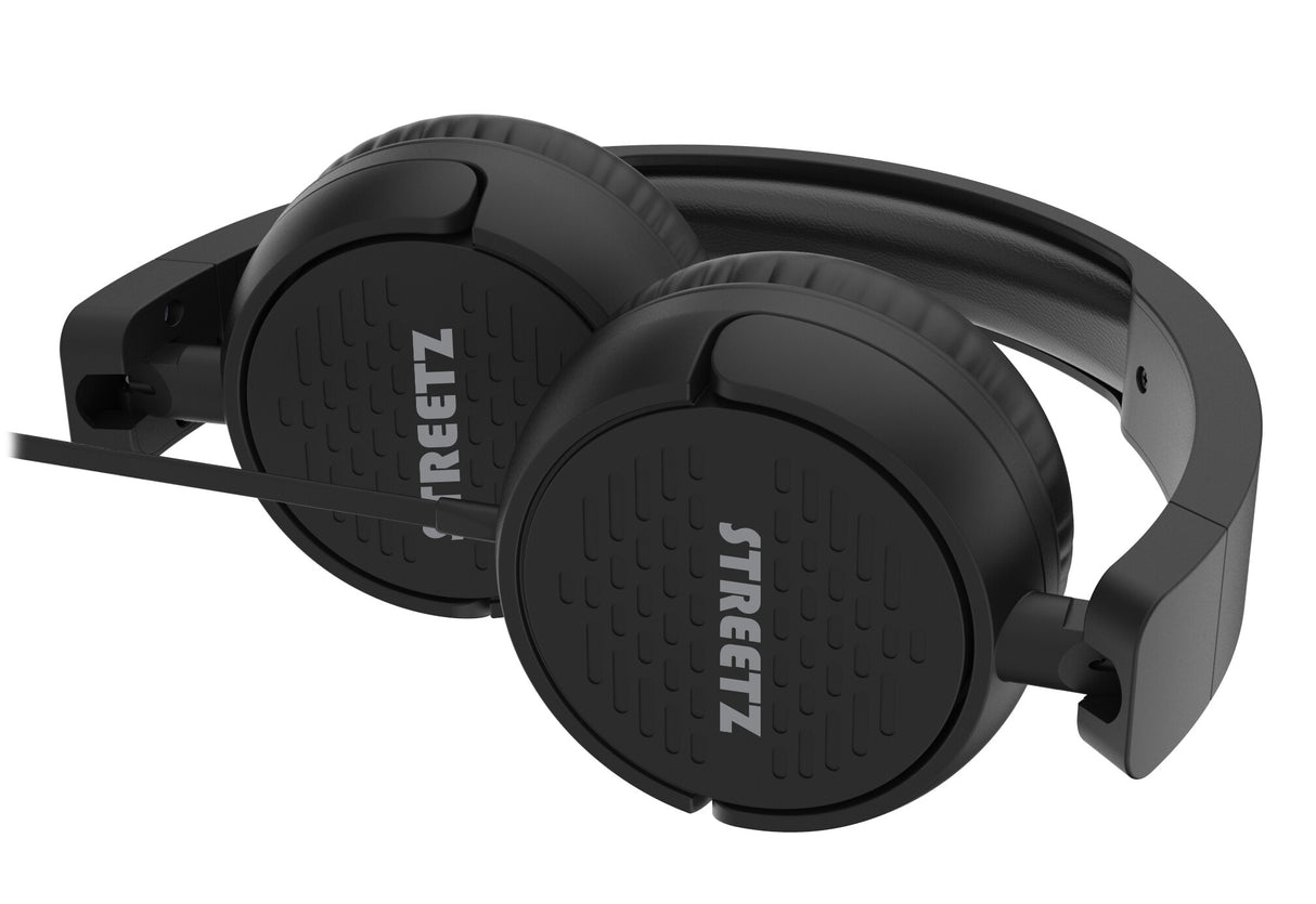 Streetz HC210-BLK hovedtelefoner/headset Ledningsført Opkald/musik USB Type-C Sort