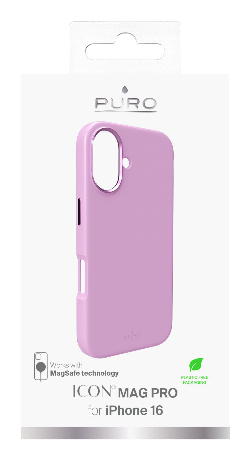 PURO Icon Mag Pro mobiltelefon etui 15,5 cm (6.1") Cover Lyserød