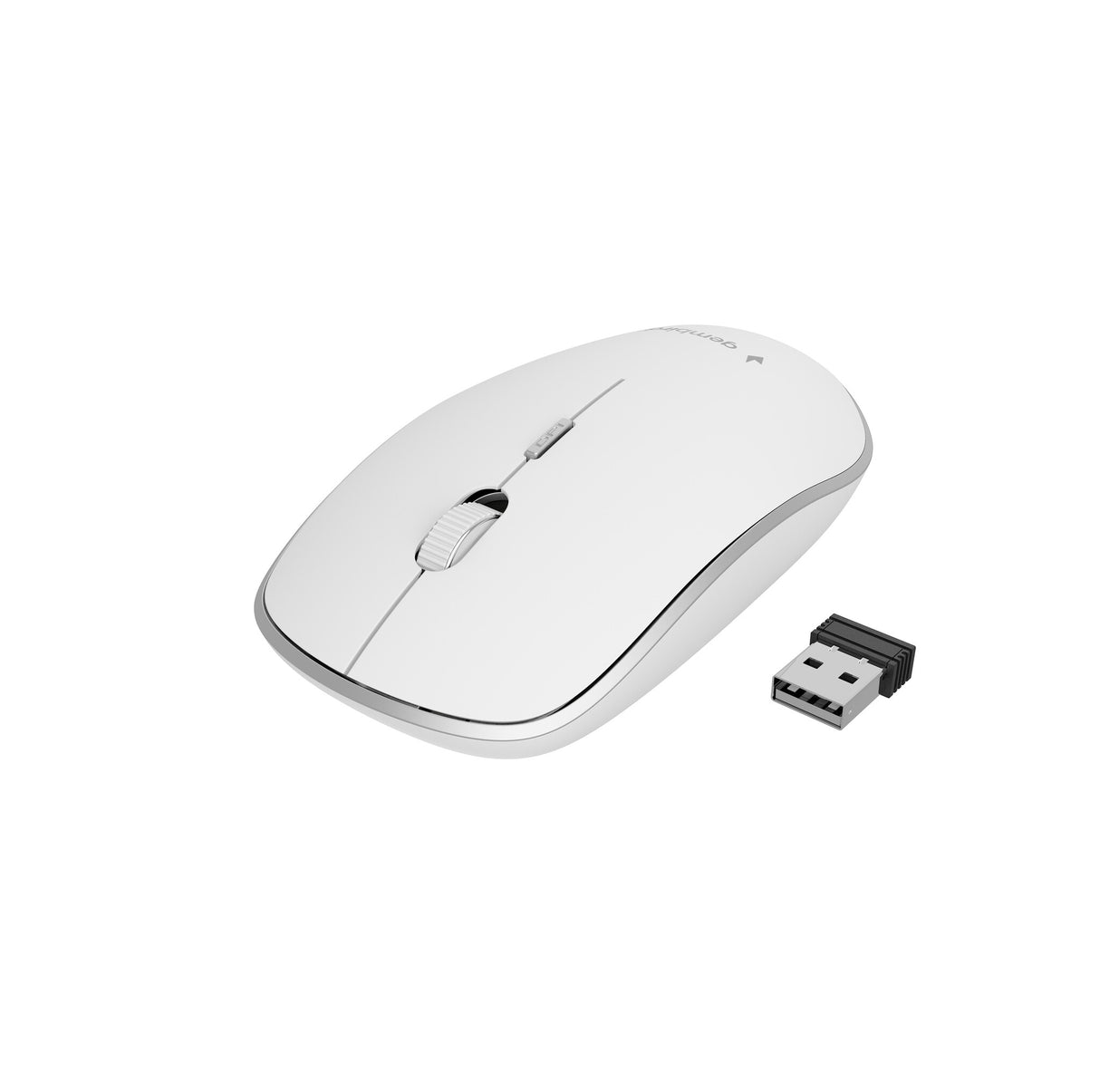 Gembird MUSW-4B-01-W mus Kontor Ambidextrous RF trådløst Optisk 1600 dpi