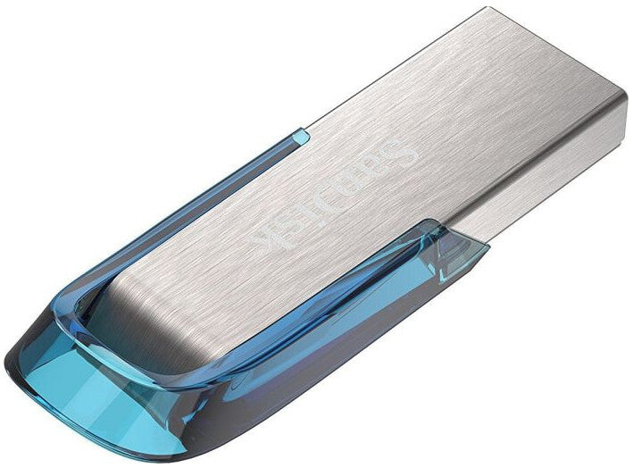SanDisk Ultra Flair USB-nøgle 64 GB USB Type-A 3.2 Gen 1 (3.1 Gen 1) Blå, Sølv