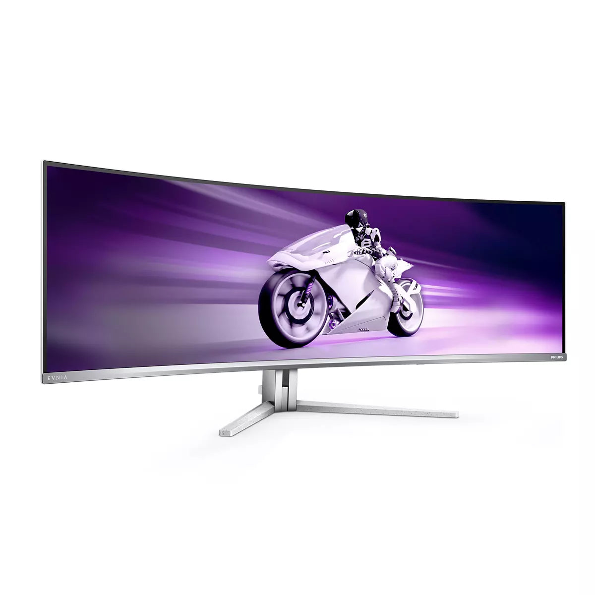 Philips Evnia 8000 49M2C8900/00 computerskærm 124,2 cm (48.9") 5120 x 1440 pixel Dual QHD QD-OLED Hvid