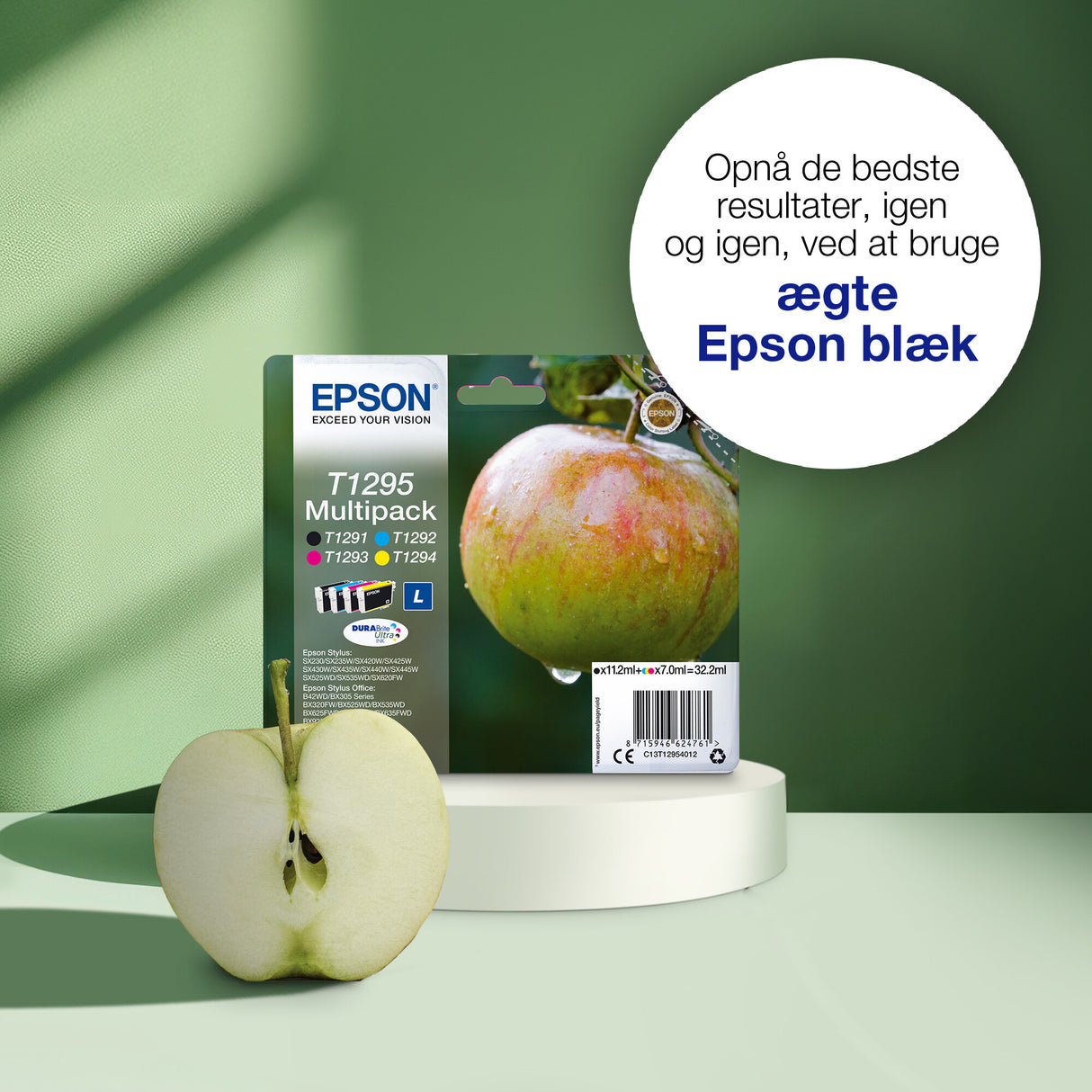 Epson T1292 æble DURABrite Ultra enkeltpakke cyan blæk