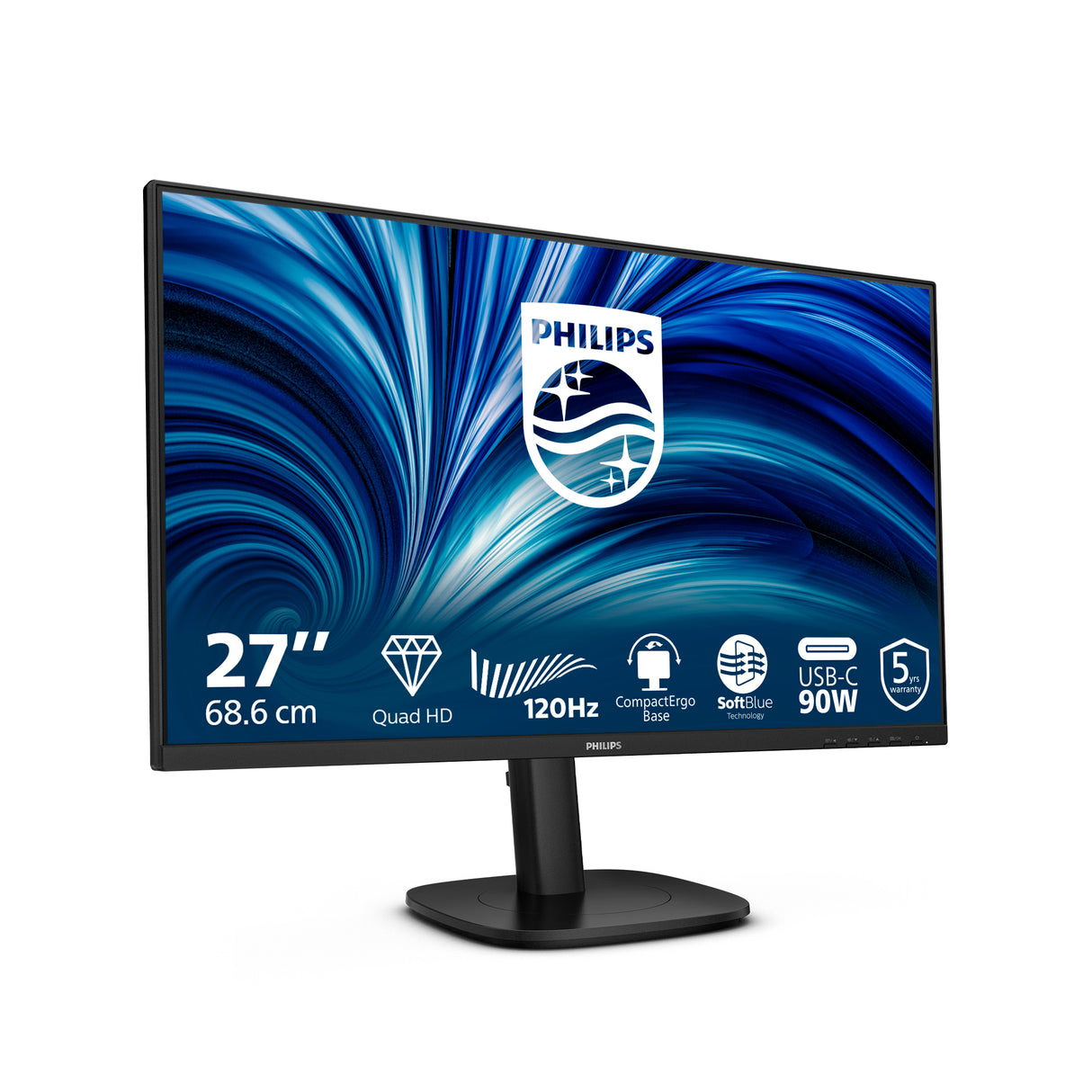 Philips 3000 series 27B2U3601/00 27 IPS 2560 x 1440 (2K) HDMI USB-C 120 Hz