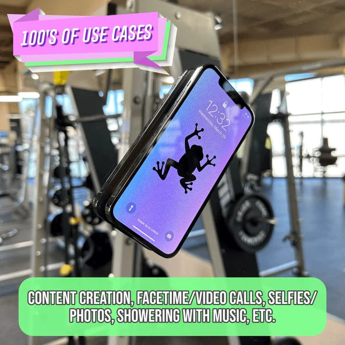 Silikone Sugekop Mobilholder - Sort