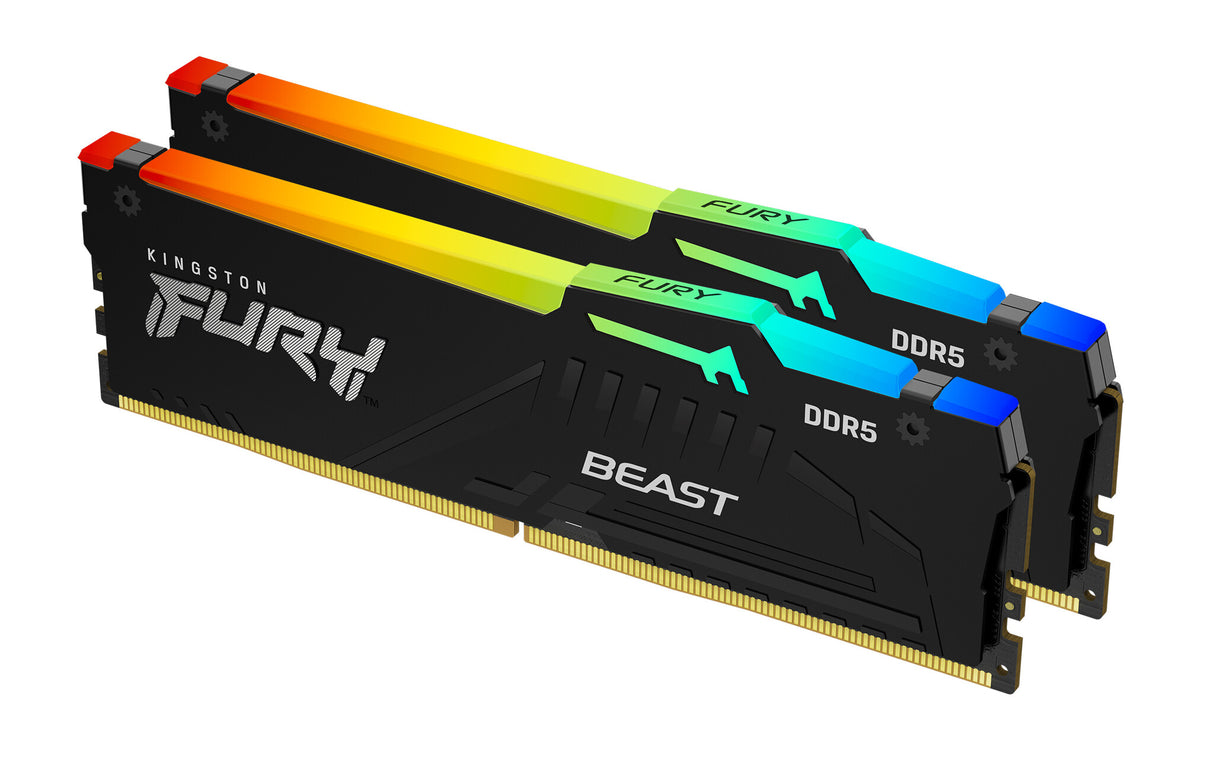 Kingston Technology FURY Beast 16 GB 6000 MT/s DDR5 CL36 DIMM (sæt med 2) RGB EXPO
