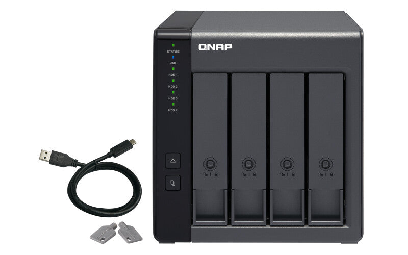 QNAP TR-004 drevkabinet HDD/SSD kabinet Sort 2.5/3.5"