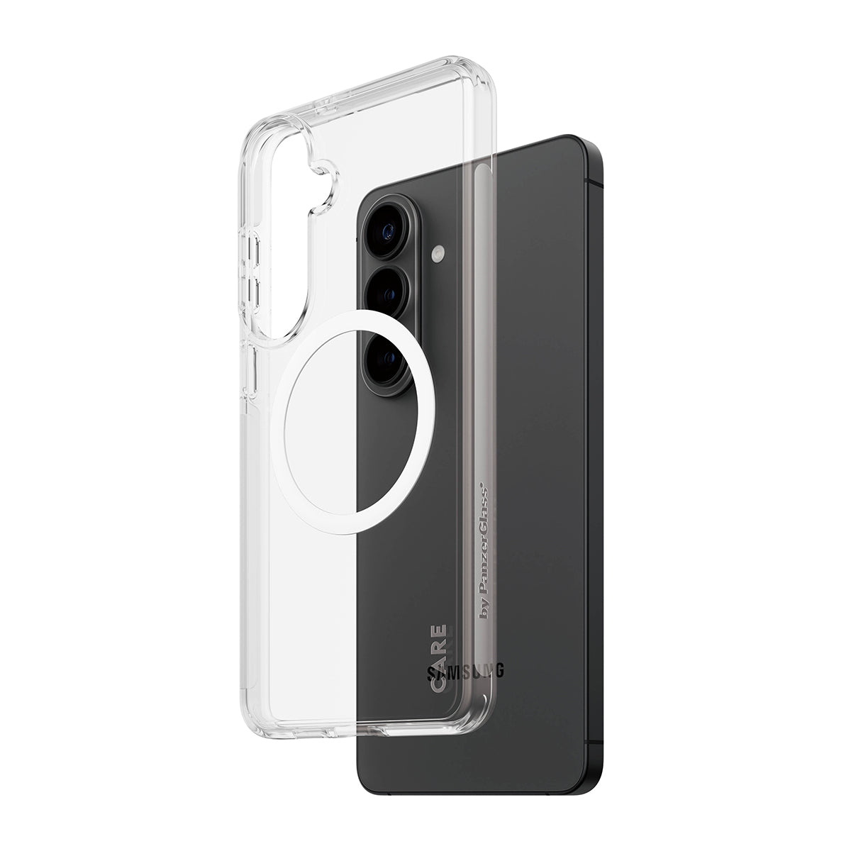 CARE by PanzerGlass Urban Explorer Case Transparent w. White Qi Samsung Galaxy S26+