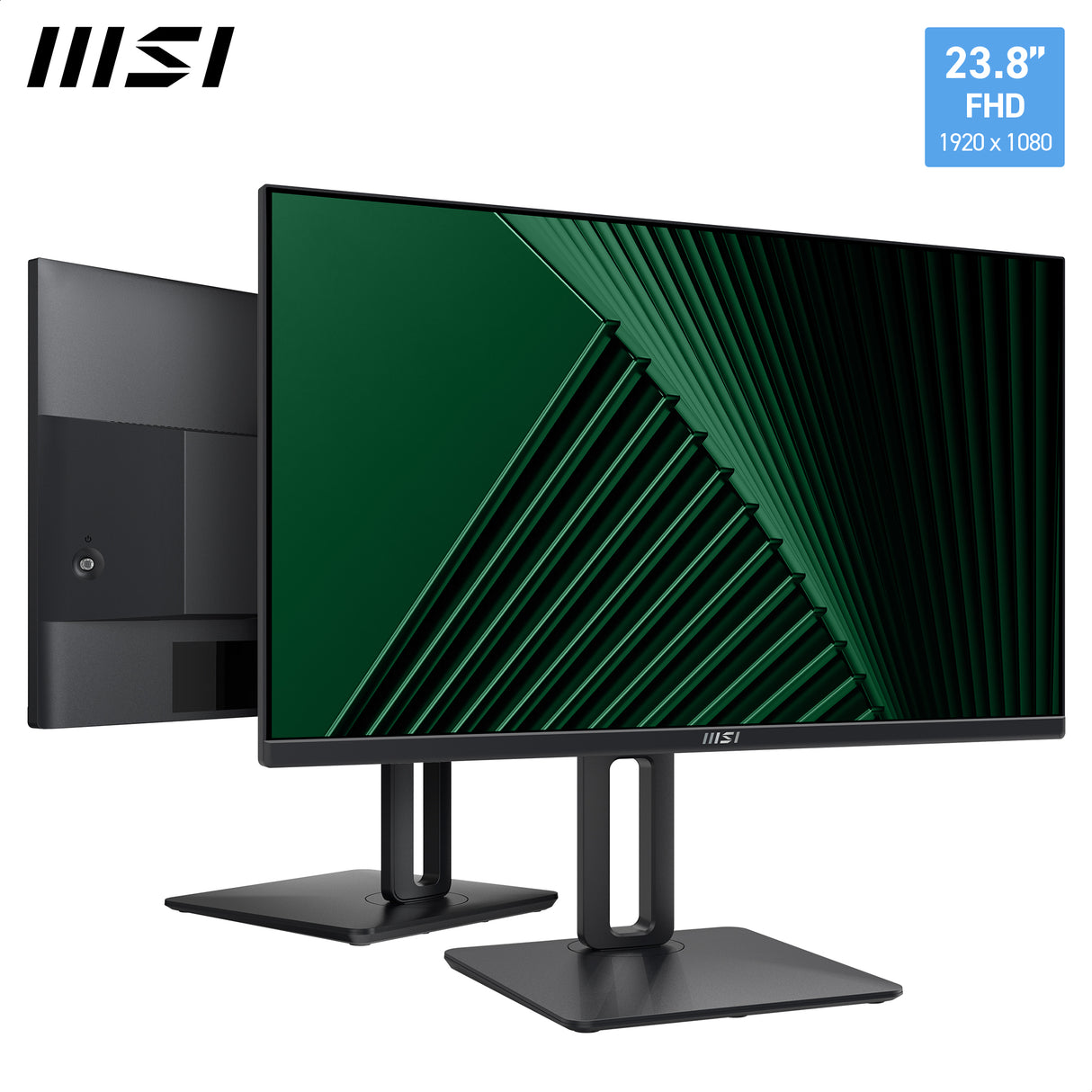 MSI PRO MP245PG 24 1920 x 1080 (Full HD) VGA (HD-15) HDMI DisplayPort 100Hz Pivot Skærm
