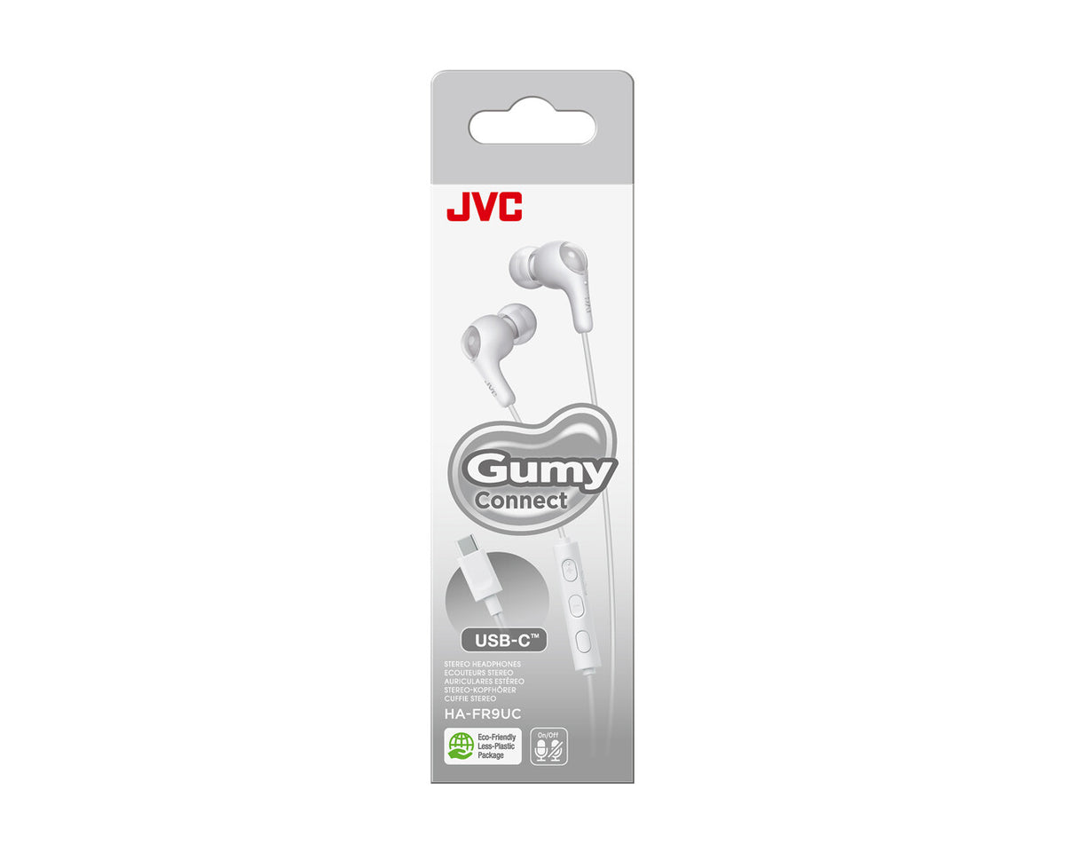 JVC HA-FR9UC Headset Ledningsført I ørerne Opkald/musik USB Type-C Hvid