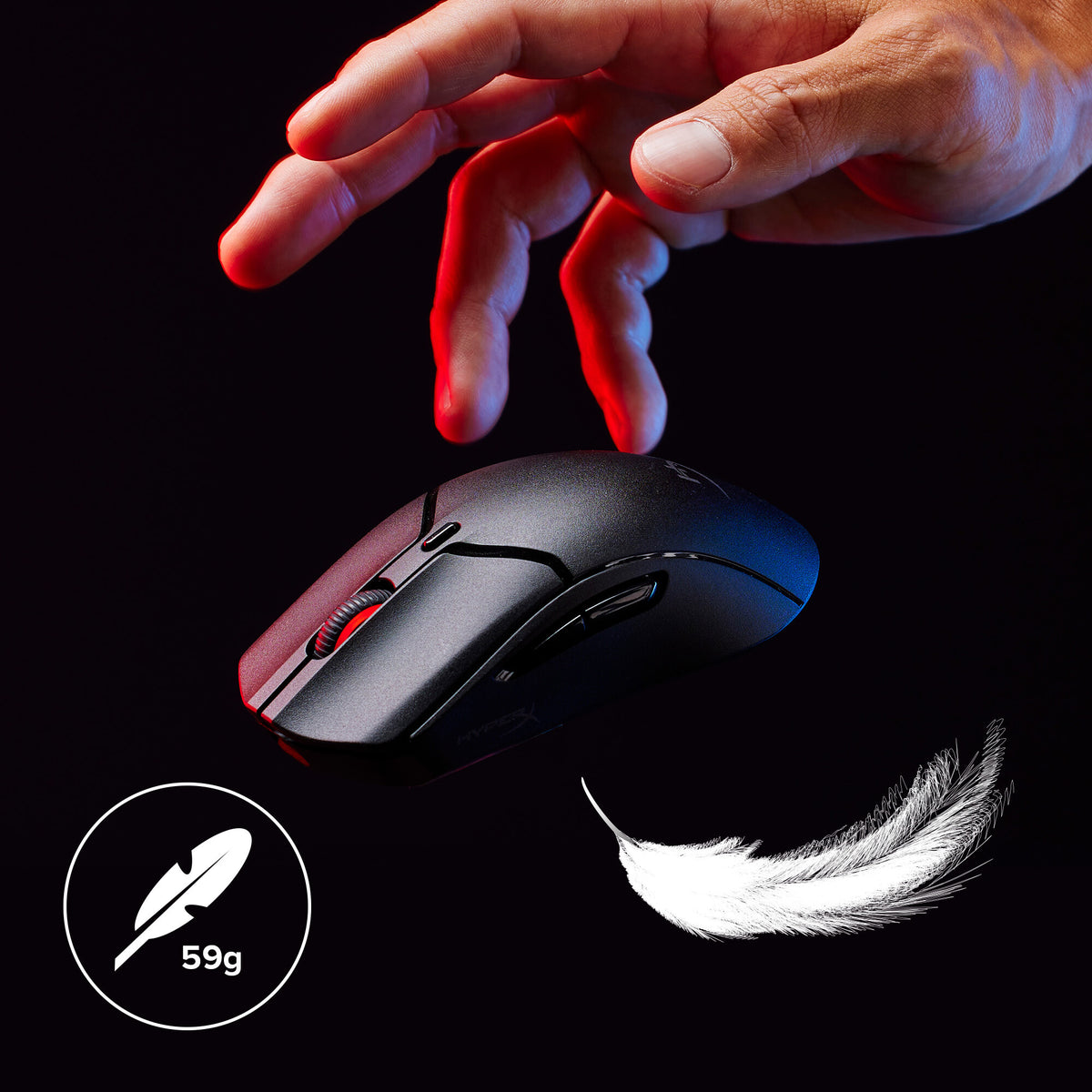 HyperX Pulsefire Haste 2 Mini - Wireless Gaming Mouse (Black)
