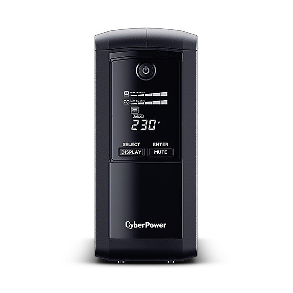 CyberPower VP1000ELCD UPS-enhed Interaktivt indgangsstik 1 kVA 550 W 4 AC stikkontakt(er)