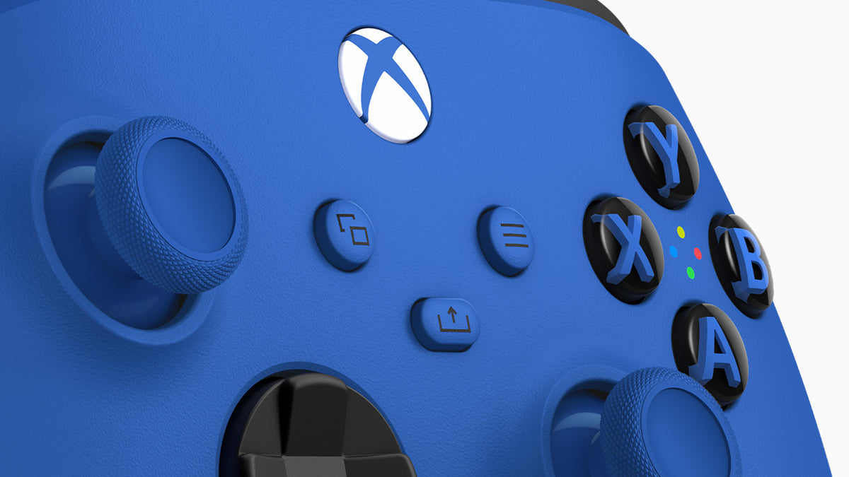 Microsoft Xbox Wireless Controller Controller Sort Blå Hvid