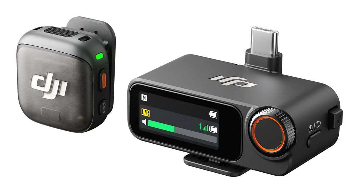 DJI Mic 3 Trådløst mikrofonsystem Trådløs Sort