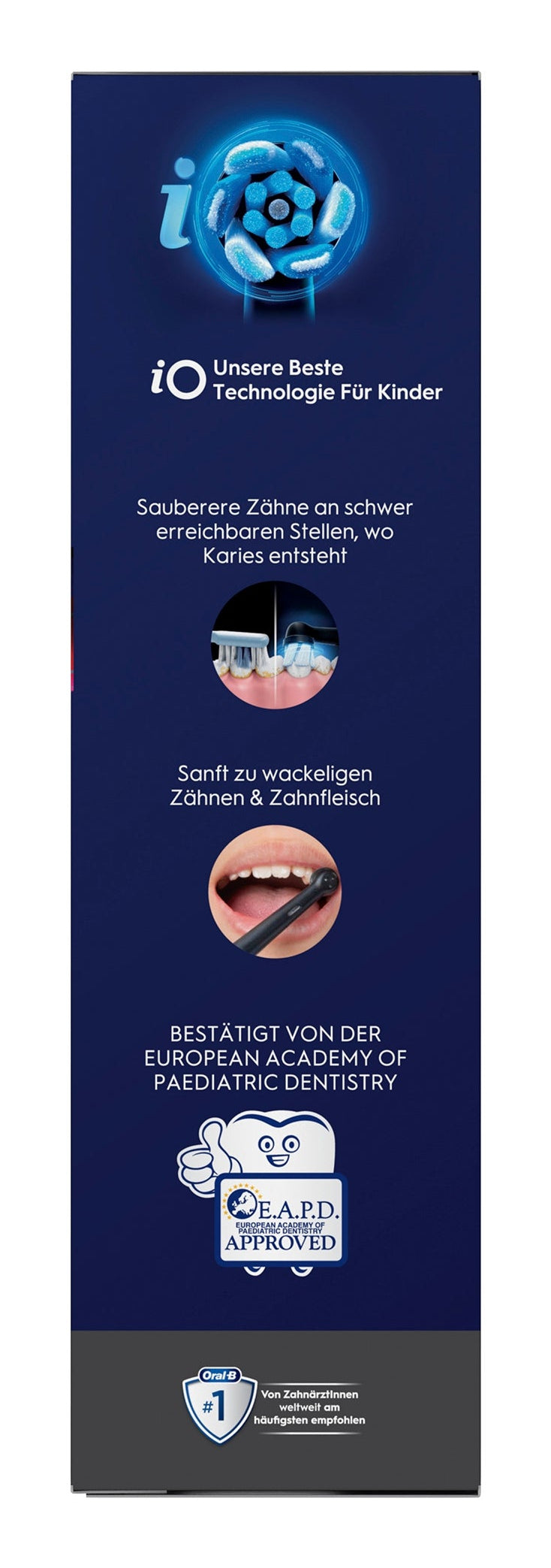 Oral-B iO Kids Spiderman Barn Roterende tandbørste Sort