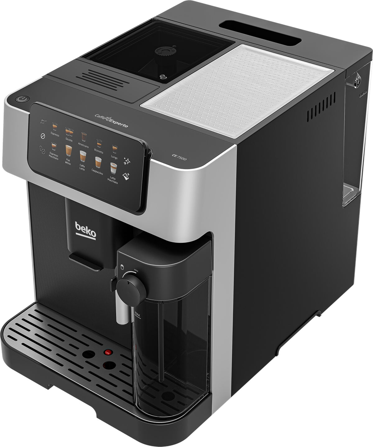 Beko CEG7304X CaffeExperto Bean To Cup Coffee Machine with Integrated Milk Jug