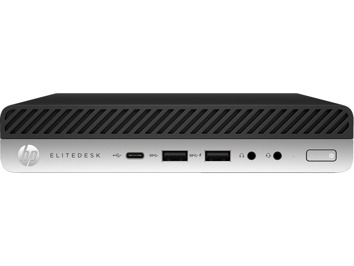 T1A HP EliteDesk 800 G5 Refurbished Intel® Core™ i5 i5-9500T 8 GB DDR4-SDRAM 512 GB SSD Windows 11 Pro Mini PC Sort, Sølv