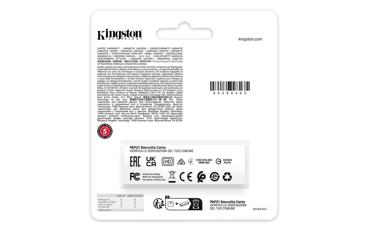 Kingston Technology DataTraveler Exodia 64GB 3.2 Gen 1 USB stick Sort