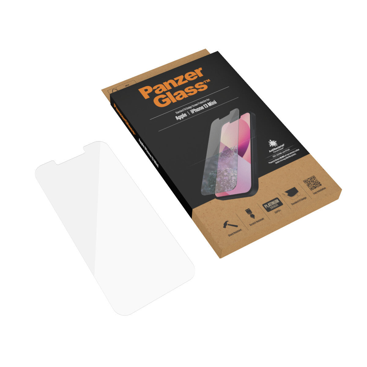 PanzerGlass ® Skærmbeskyttelse iPhone 13 Mini | Standard Fit