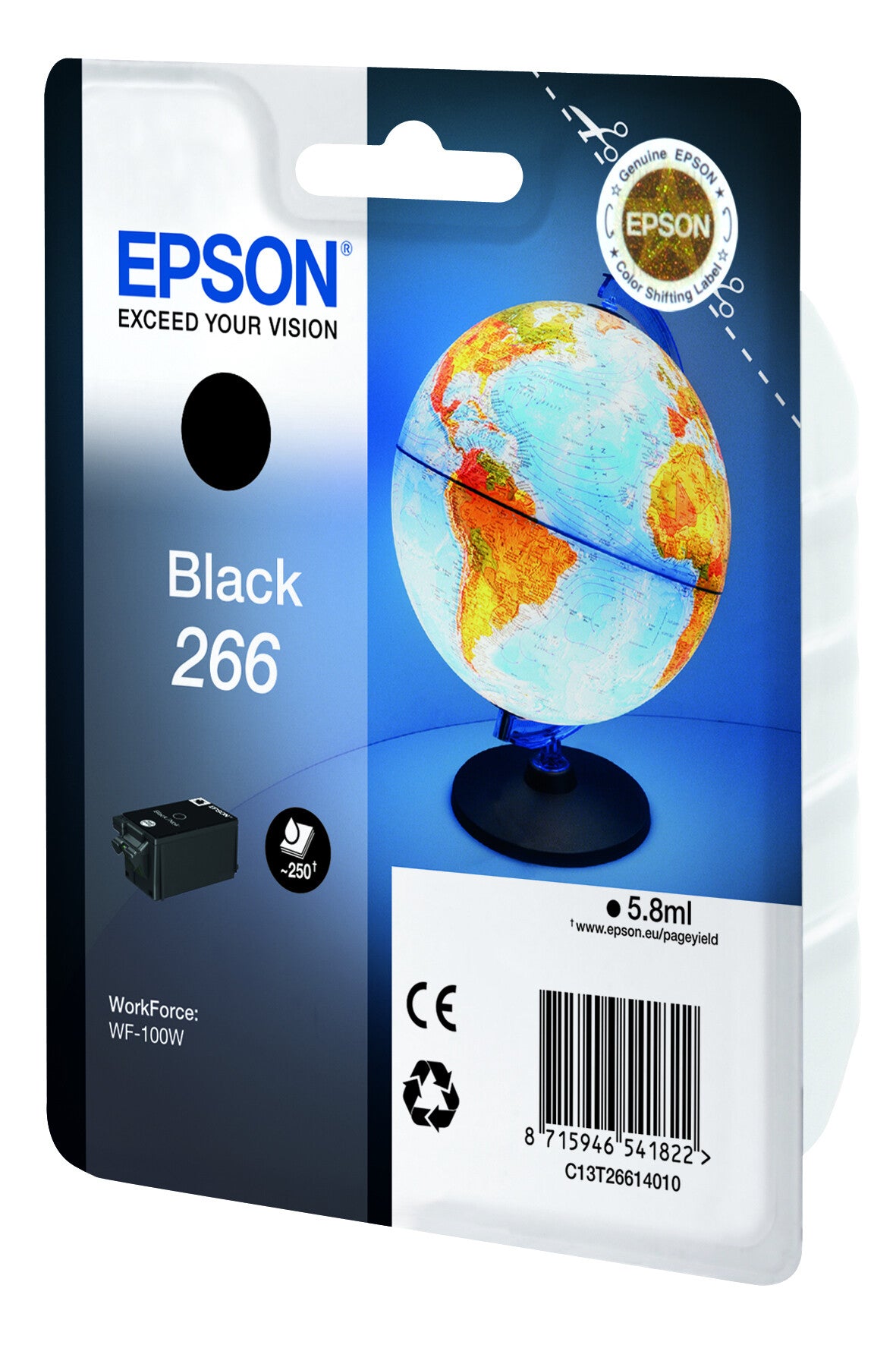 Epson Globe 266 globus enkeltpakke sort blæk