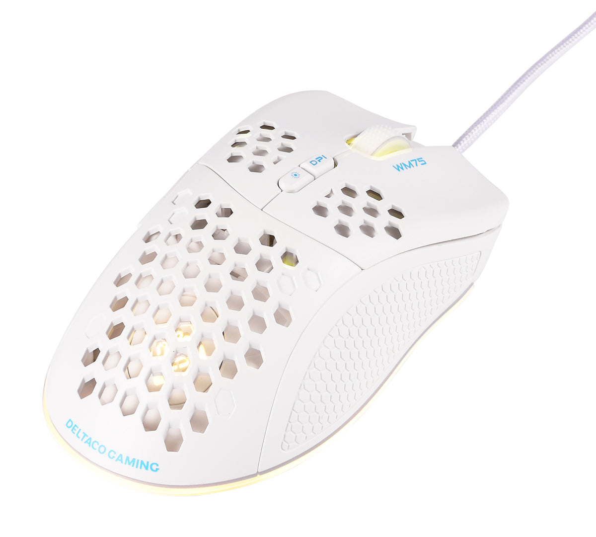 Deltaco Gaming WM75 lightweight mouse, white