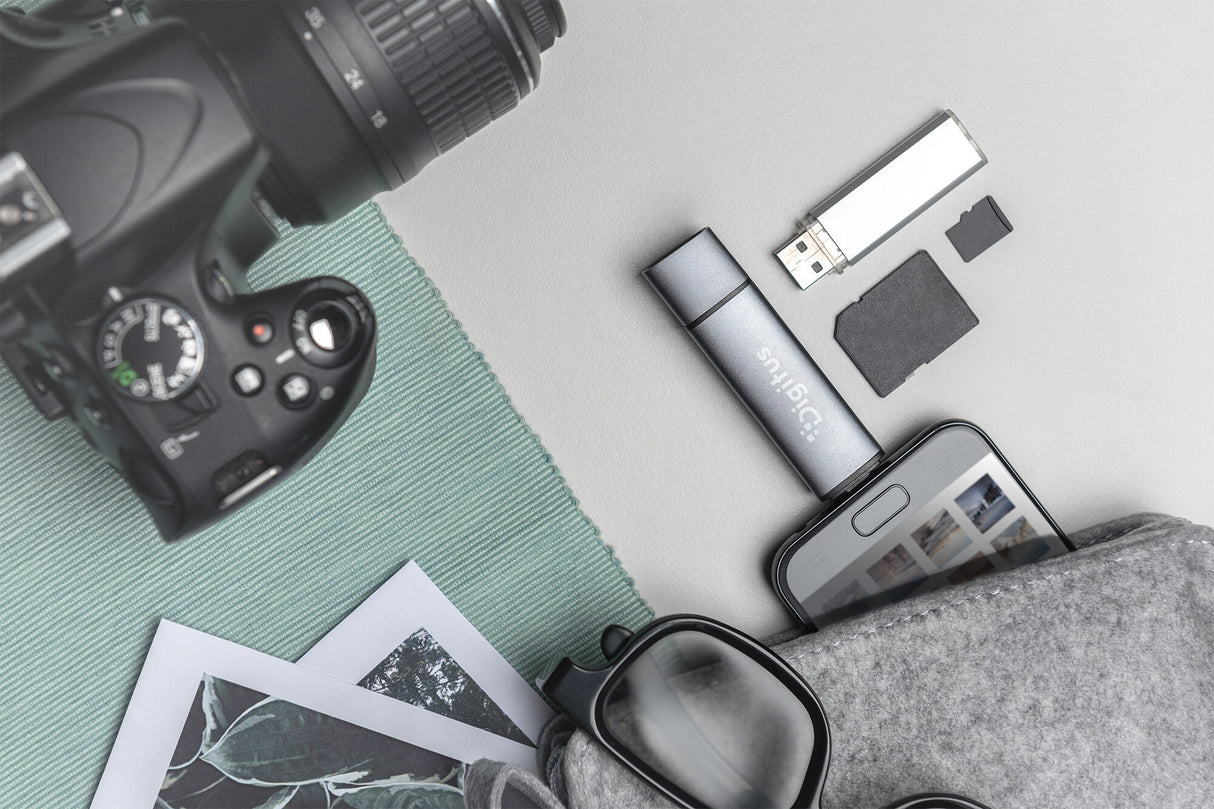Digitus DA-70886 kortlæser USB 3.2 Gen 1 (3.1 Gen 1) Type-A/Type-C Aluminium