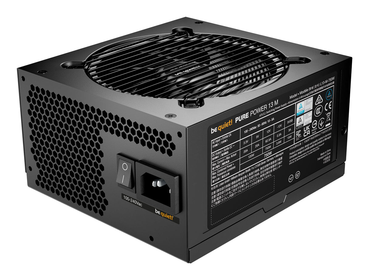 be quiet! Pure Power 13 M | 750W enhed til strømforsyning 20+4 pin ATX ATX Sort